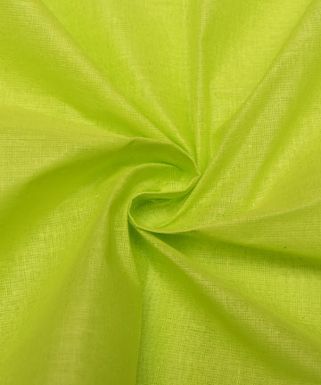 Lime Green Colour Plain Cotton Lining Fabric
